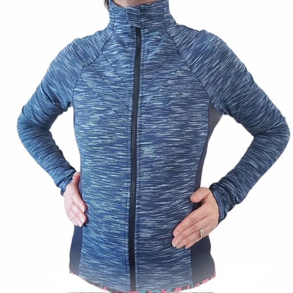 ALO Yoga Elite Jacket . Rich NAVY/Space DYE. - Picture 14 of 16